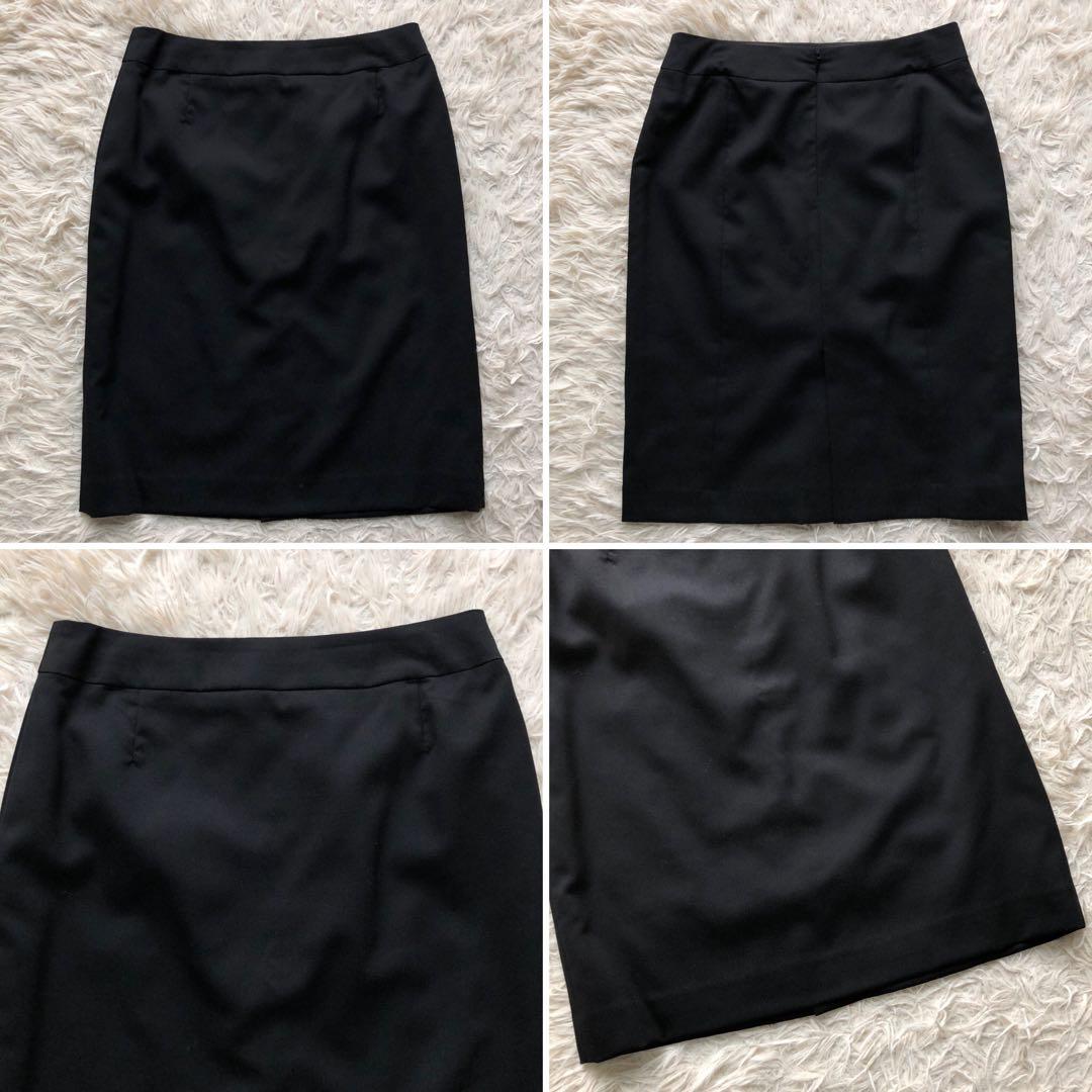 【近年 極美品 ３点セット 】エヌラインプレシャス　スーツ　黒　L ストレッチ