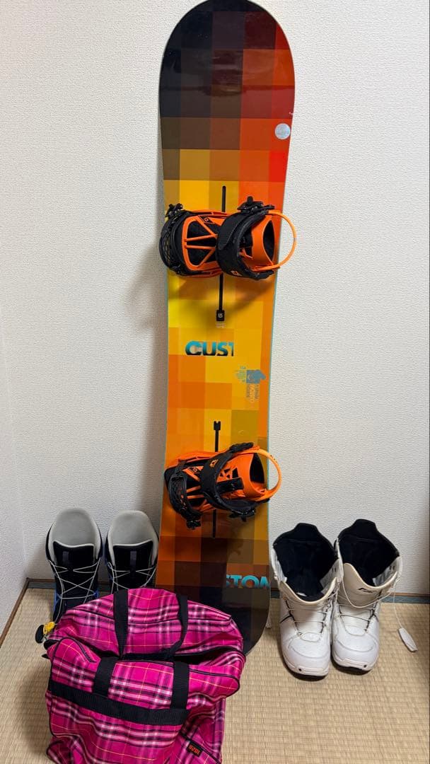 BURTON CUSTOMスノーボード3点セット 154cm＋ブーツ26.5cm