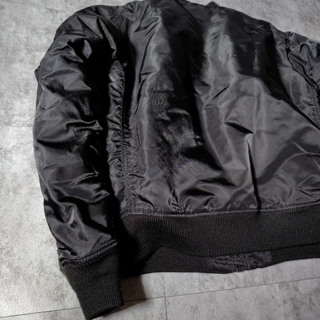 美品✨アヴィレックス　 MA-1 フライトジャケット　リバーシブル　黒　L