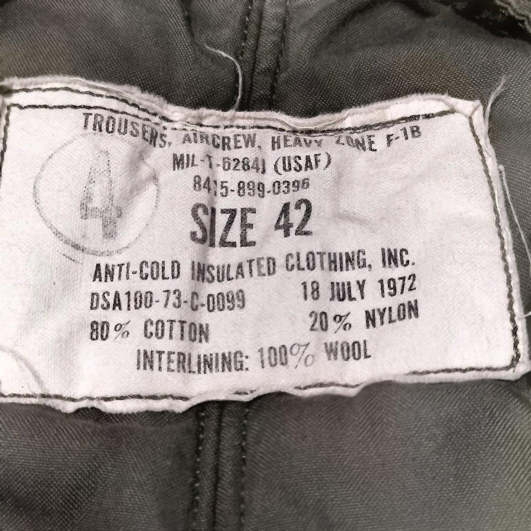 【米軍本物】　アメリカ空軍　70年代 フライトパンツF-1B　サイズ42