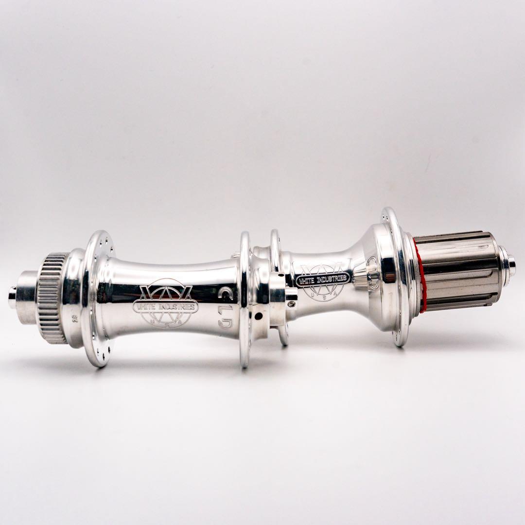 WHITE INDUSTRIES CLD 前後ハブ28H シマノHGポリッシュ
