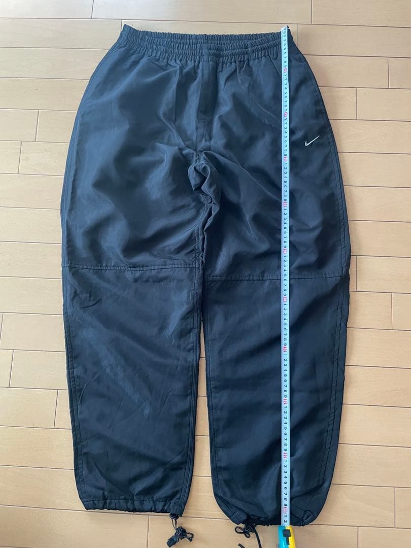 90s NIKE ACG ナイキ　ワイドナイロンパンツ　Y2K 黒ブラック　L