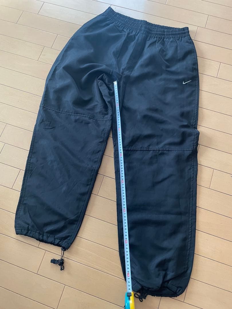 90s NIKE ACG ナイキ　ワイドナイロンパンツ　Y2K 黒ブラック　L