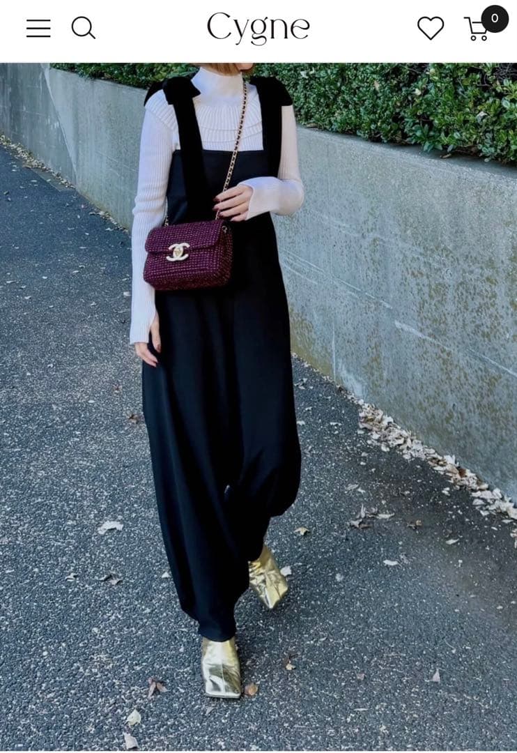 【新品未使用】 Cygne リボン オールインワン Stelle