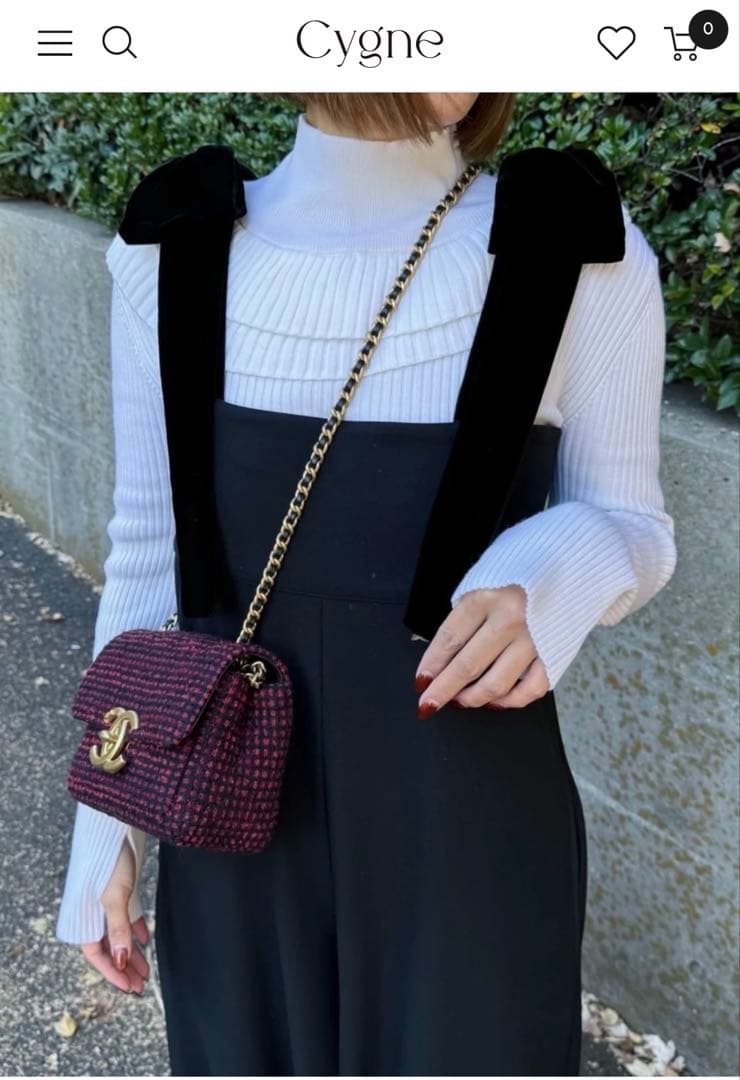 【新品未使用】 Cygne リボン オールインワン Stelle