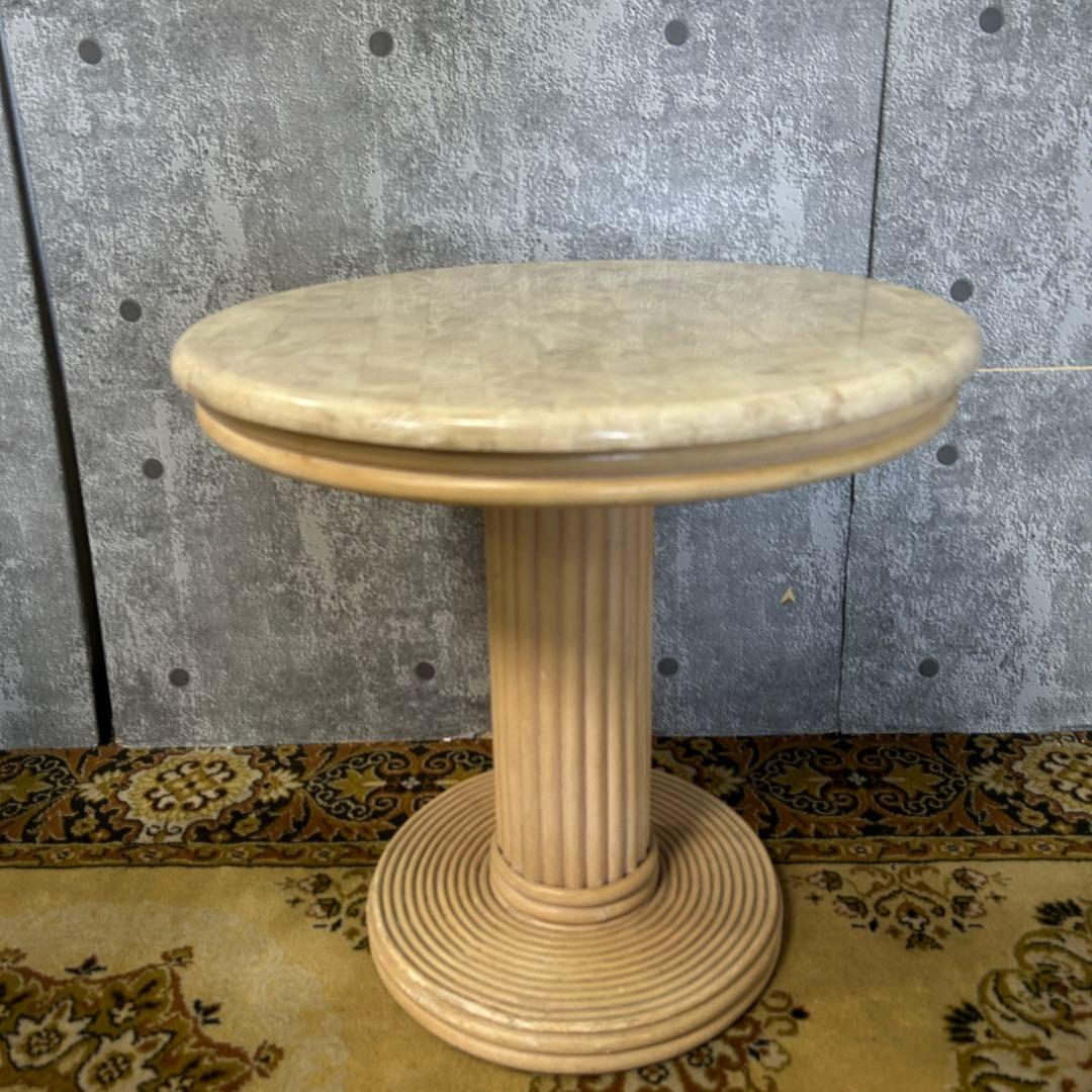 ꧁ヨーロッパ家具꧂カフェテーブル コーヒー 珈琲 ティー 茶 丸 イタリア