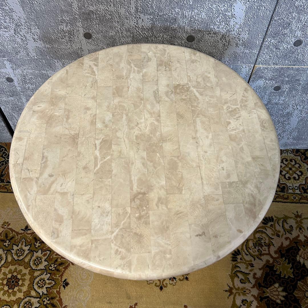 ꧁ヨーロッパ家具꧂カフェテーブル コーヒー 珈琲 ティー 茶 丸 イタリア