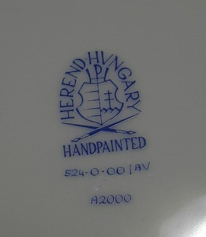 ヘレンド　アポニーグリーン　ディナープレート25cm×6枚セット　美品