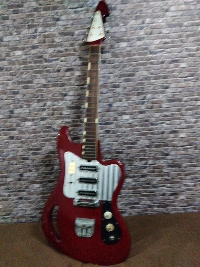 TEISCO TG-64　赤系　ビザール　ギター　ジャンク