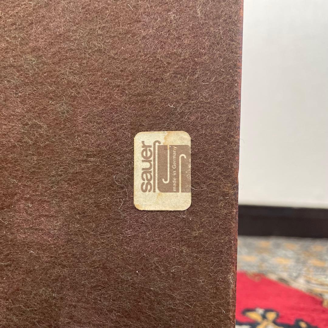 sauer マホガニー 真鍮 ヴィンテージ マガジンラック ドイツ製 収納 希少