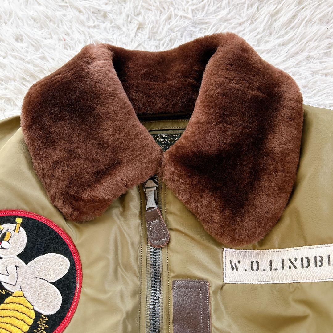XLサイズ BUZZ RICKSON'S フライトジャケット　B-15C 襟ボア
