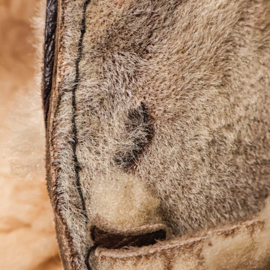 H4491◾️AMP TYPEB-3　レザー90年代ムートンフライトジャケット