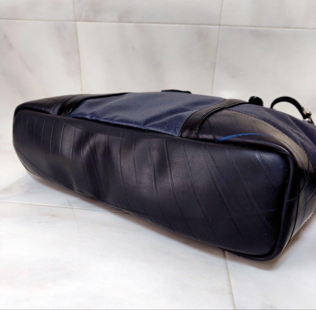 【極美品】森野帆布 SEAL コラボ トートバッグ 2way ネイビー