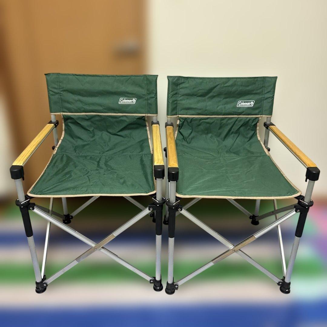 Coleman スリムキャプテンチェア グリーン 2脚セット
