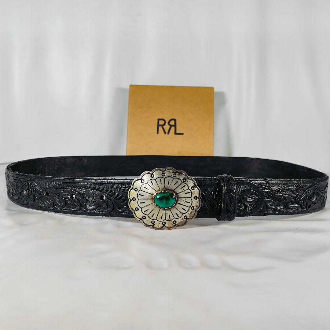 【極上ヴィンテージ品】PRL ラルフローレン　高級ターコイズコンチョドレスベルト