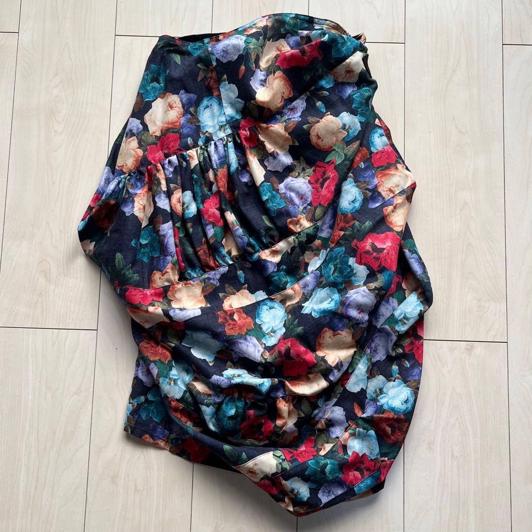 16AW tricot COMMEdesGARCONS スカート 花柄 変形