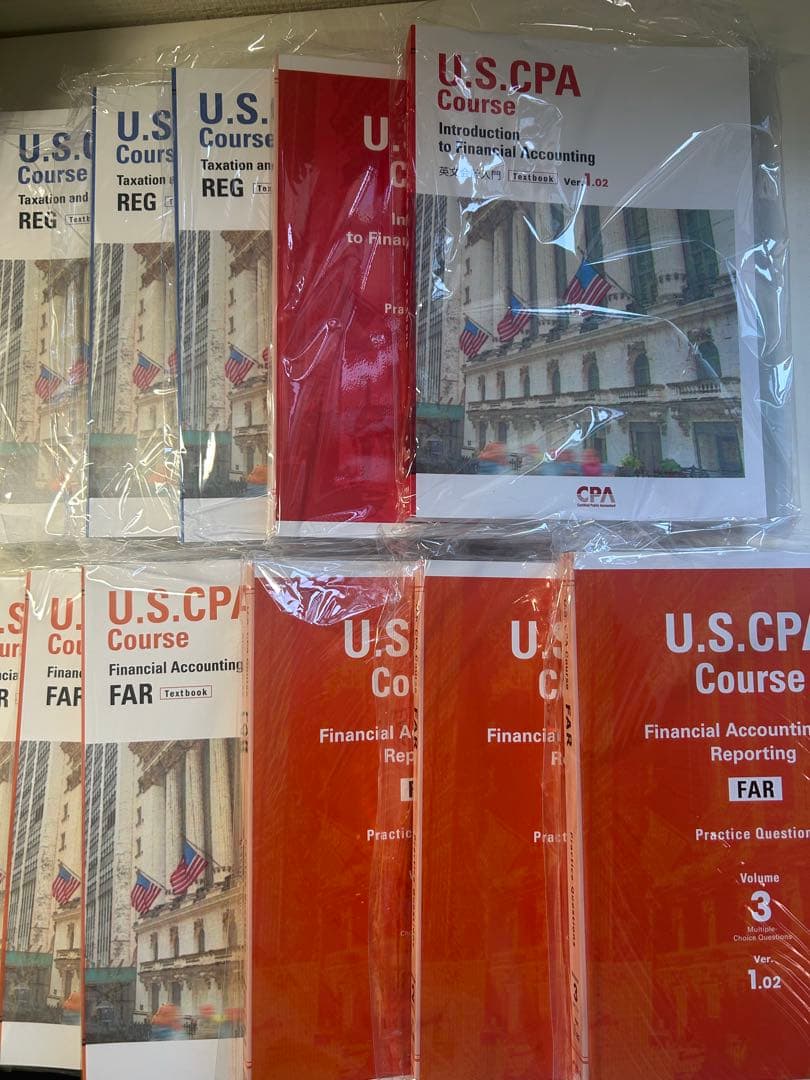 【最新版】CPA会計学院USCPAテキスト問題集 全科目セット