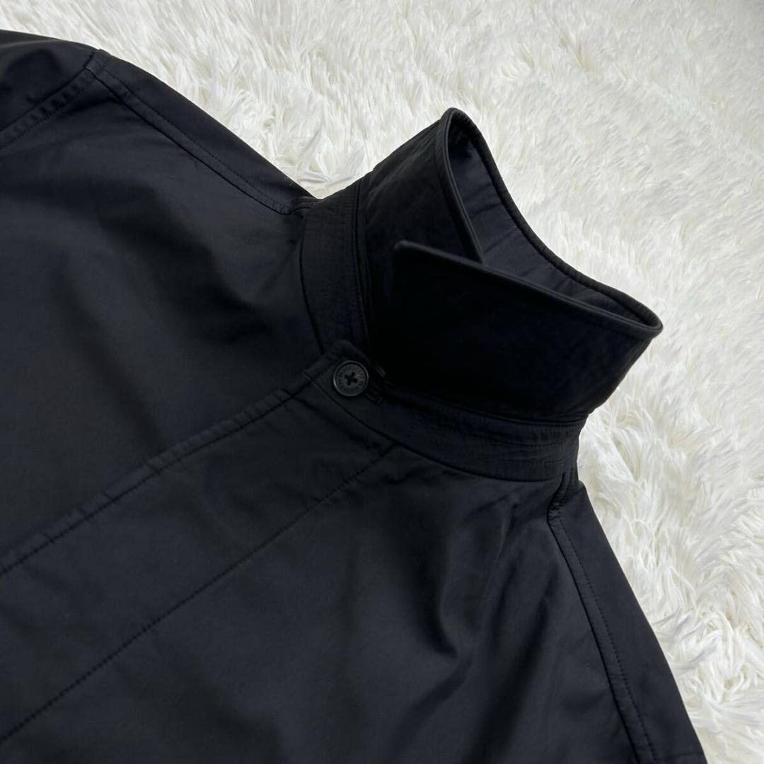 【極美品/希少LL】バーバリーブラックレーベル ステンカラーコート アウター 黒