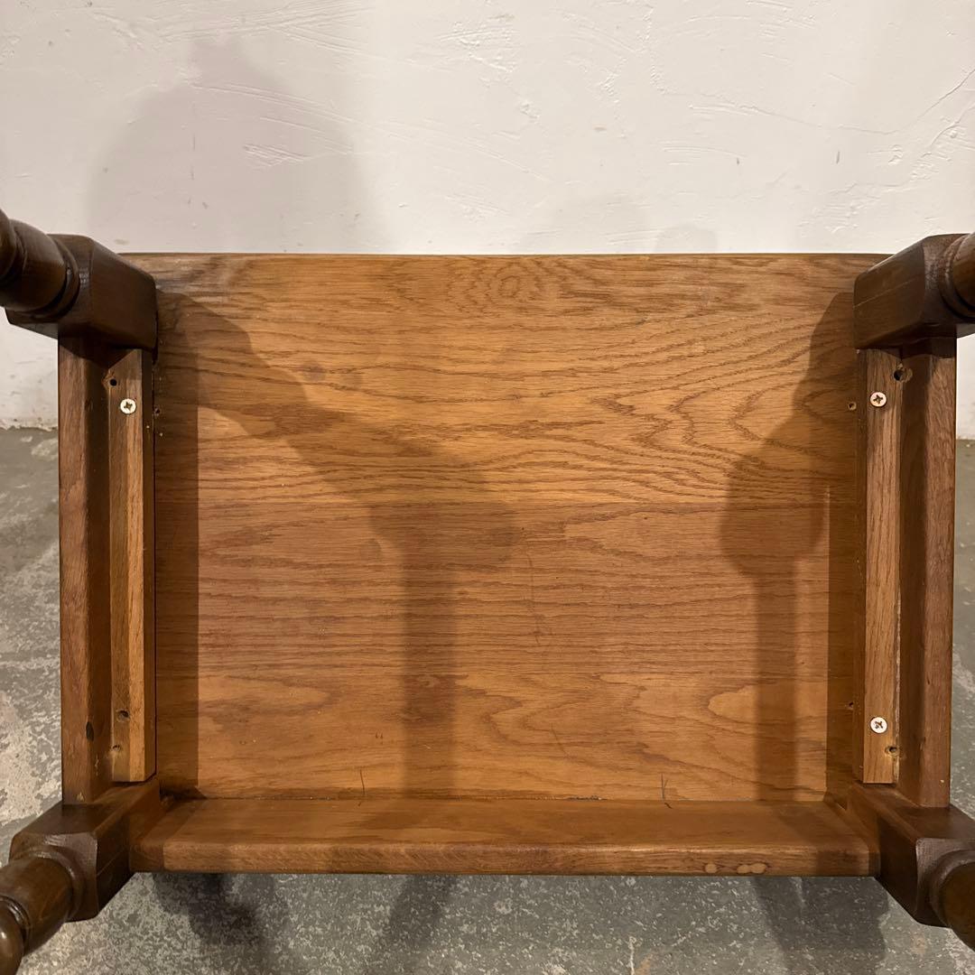 ヴィンテージ　木製サイドテーブル　大