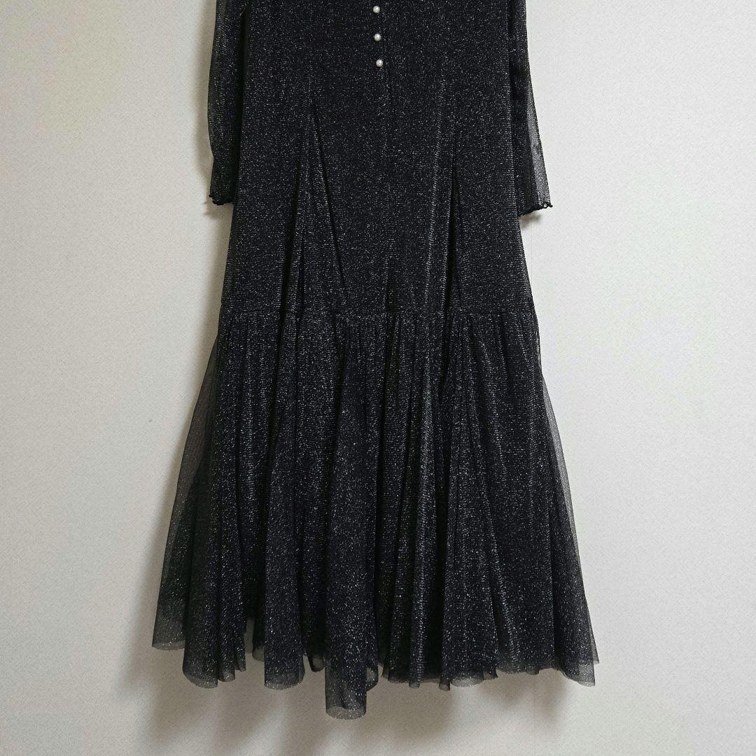 RUIRUE BOUTIQUE ラメチュールメロウワンピースドレス