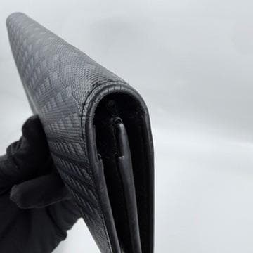 極美品 dunhill エンジンターン　二つ折り財布