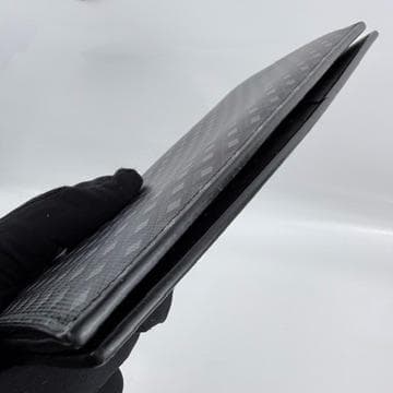 極美品 dunhill エンジンターン　二つ折り財布