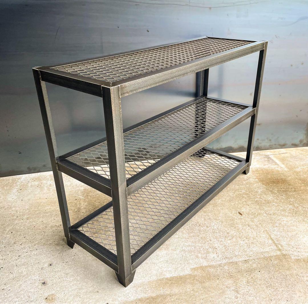 アイアンラック［3段仕様］　アイアン家具　洋服棚　インダストリアル　植物棚