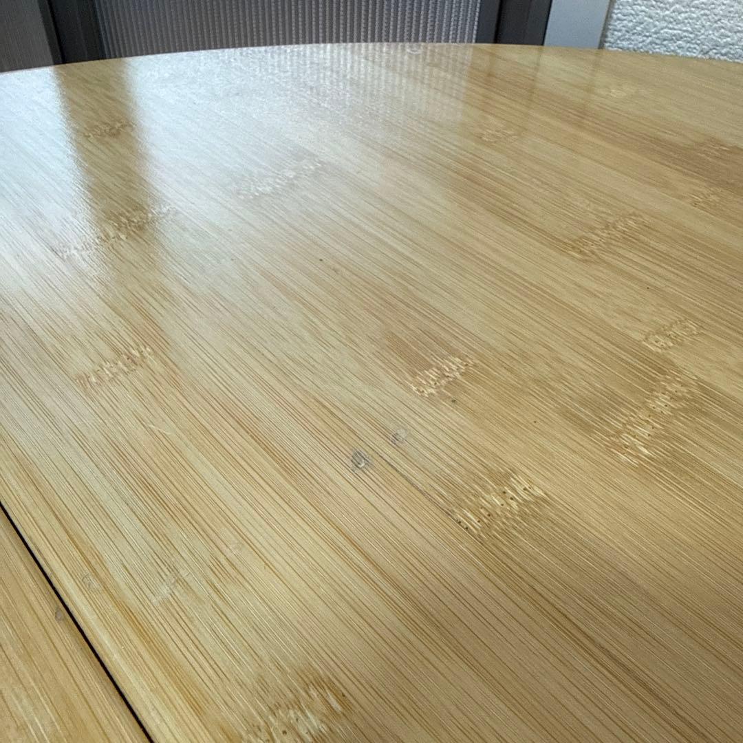 廃盤希少品☆【スノーピーク】ローテーブルラウンド 竹　LV-242 高さ調整可能