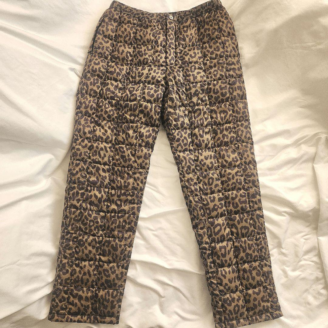 未使用　タイオン　ダウンパンツ　レオパード　ヒョウ柄2XL