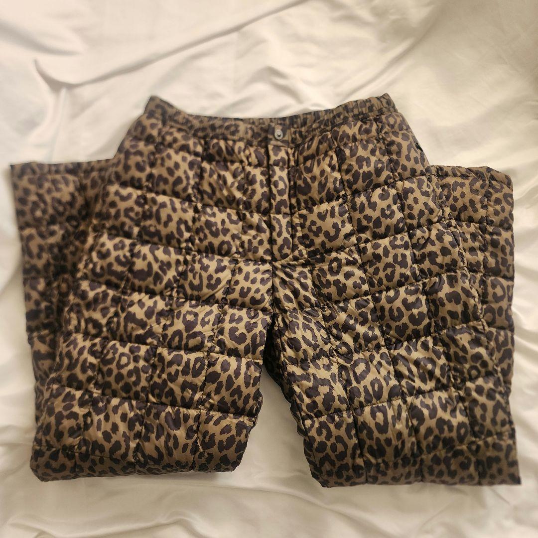 未使用　タイオン　ダウンパンツ　レオパード　ヒョウ柄2XL
