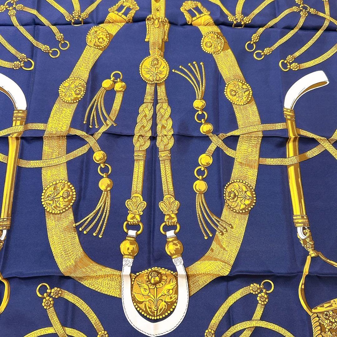 【美品】エルメス スカーフ カレ90 シルク