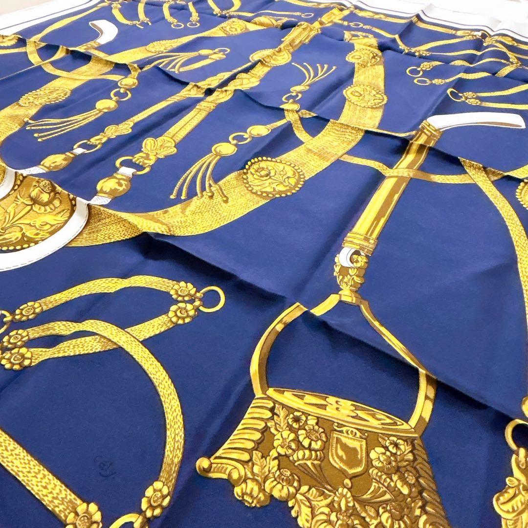 【美品】エルメス スカーフ カレ90 シルク