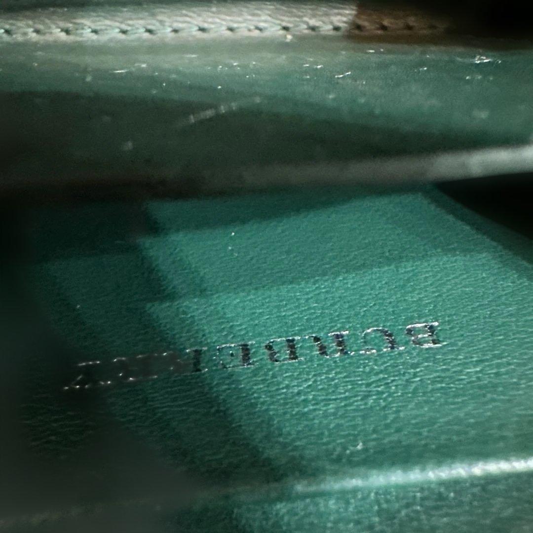 ポ*カ様 Burberry 黒 レザー ケース　革　古銭入れ　キーリング付