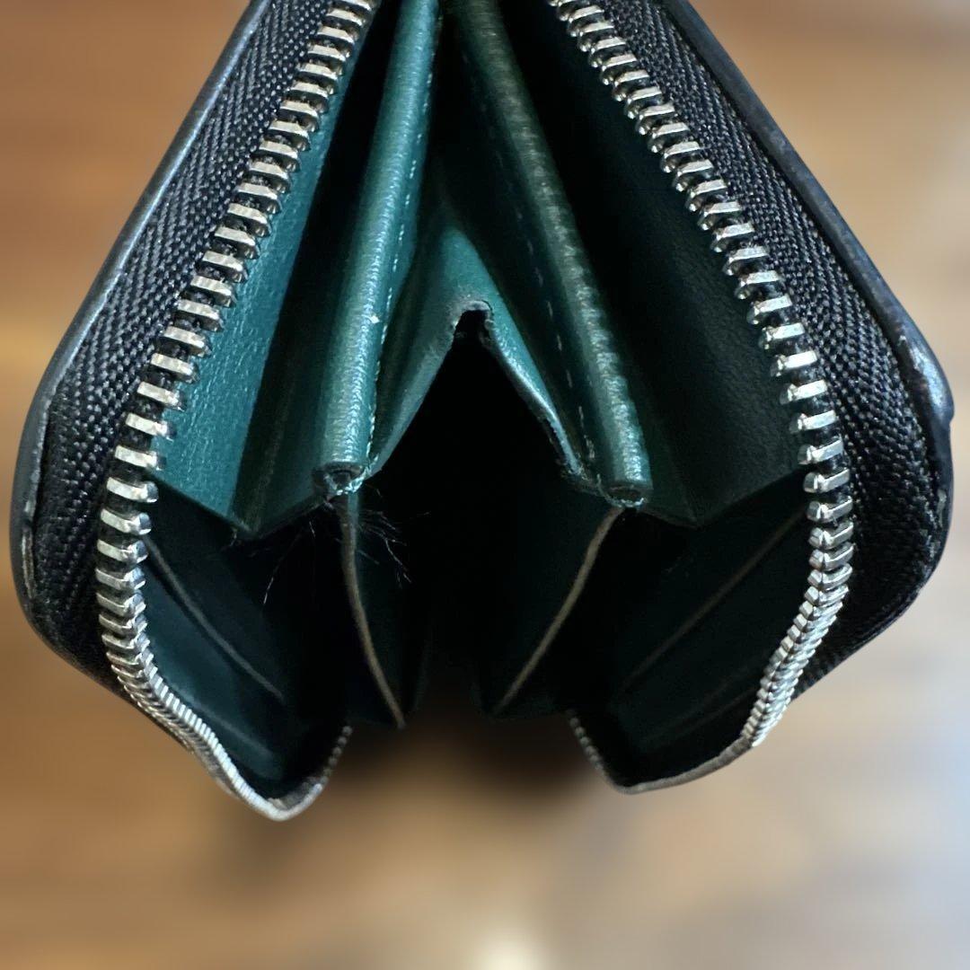 ポ*カ様 Burberry 黒 レザー ケース　革　古銭入れ　キーリング付