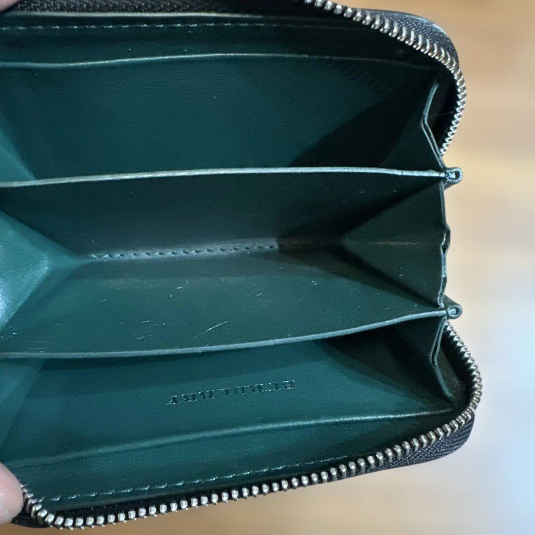 ポ*カ様 Burberry 黒 レザー ケース　革　古銭入れ　キーリング付