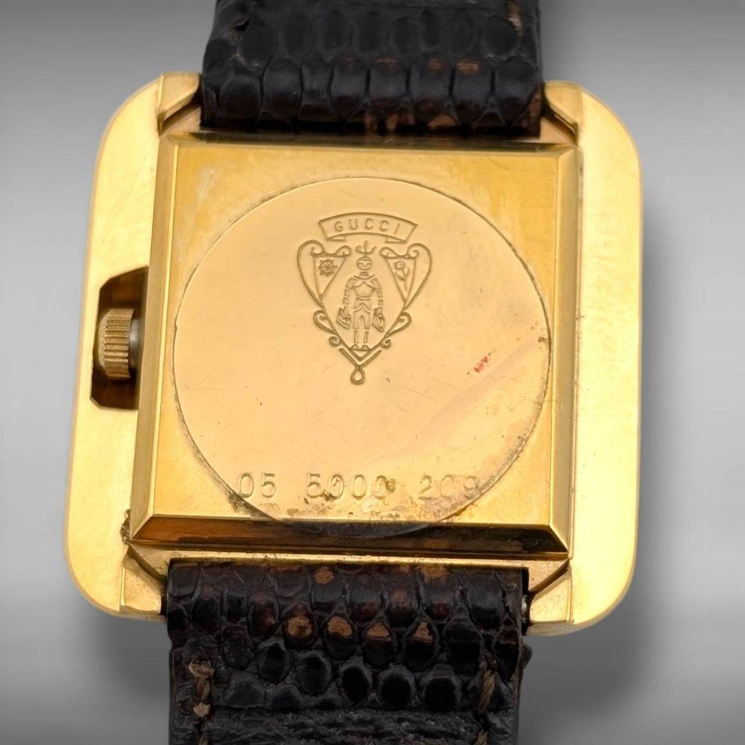 【ケース付】グッチ オールドグッチ スクエア ローマン 純正ベルト 不動