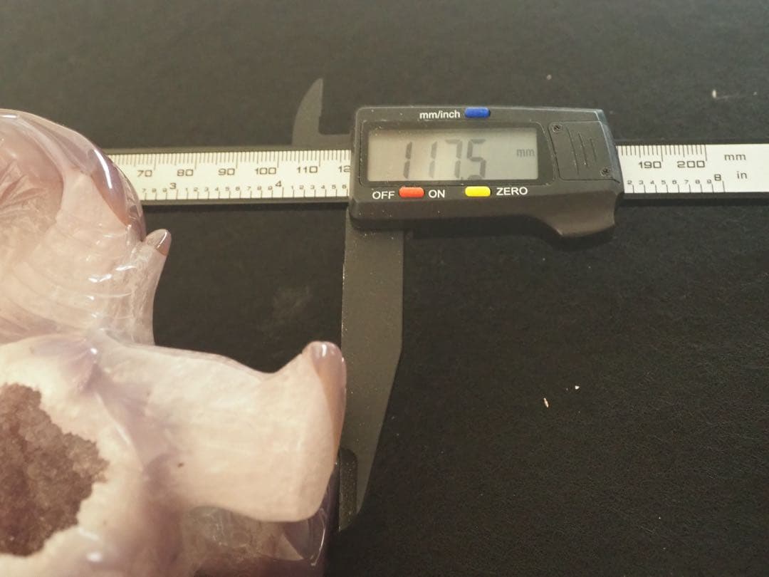 瑪瑙 ジオード 象の置物