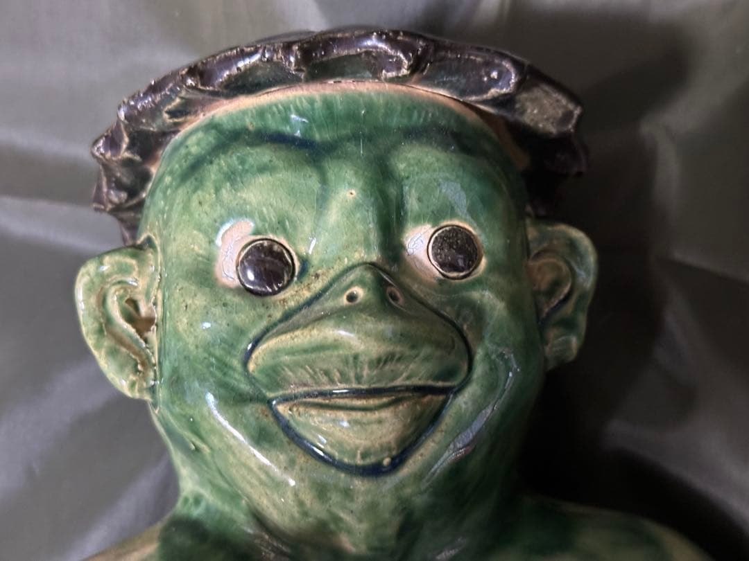 河童(カッパ)陶器置物　ビッグサイズ48㎝