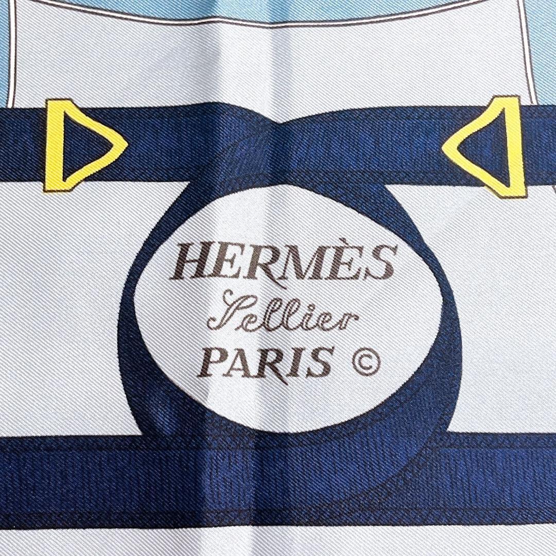 エルメス HERMES カレ90 Eperon D'or 黄金の拍車 スカーフ