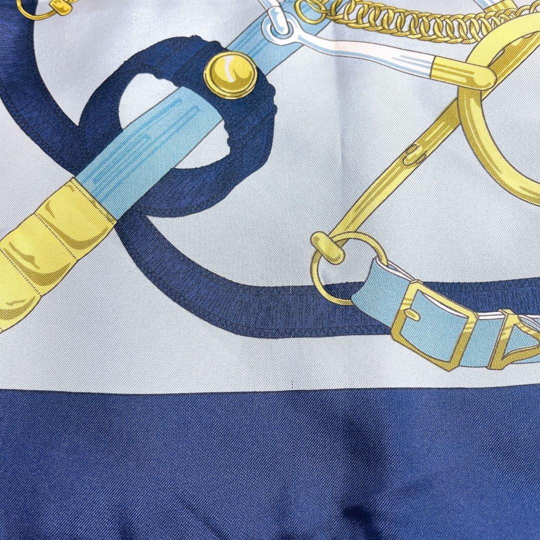 エルメス HERMES カレ90 Eperon D'or 黄金の拍車 スカーフ