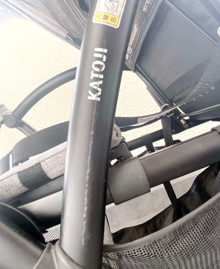 カトージ　2シーター　グレー　レインカバー付き