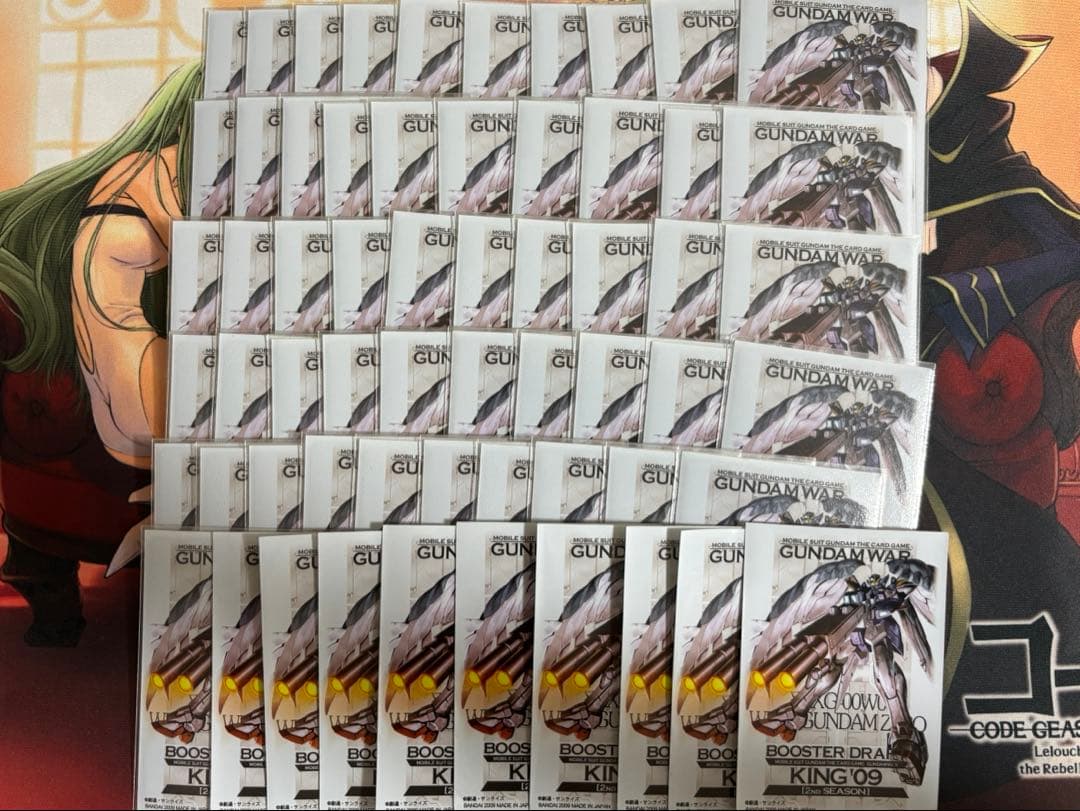 ウイングガンダムゼロカスタム スリーブ ガンダムウォー 大会優勝景品 60枚