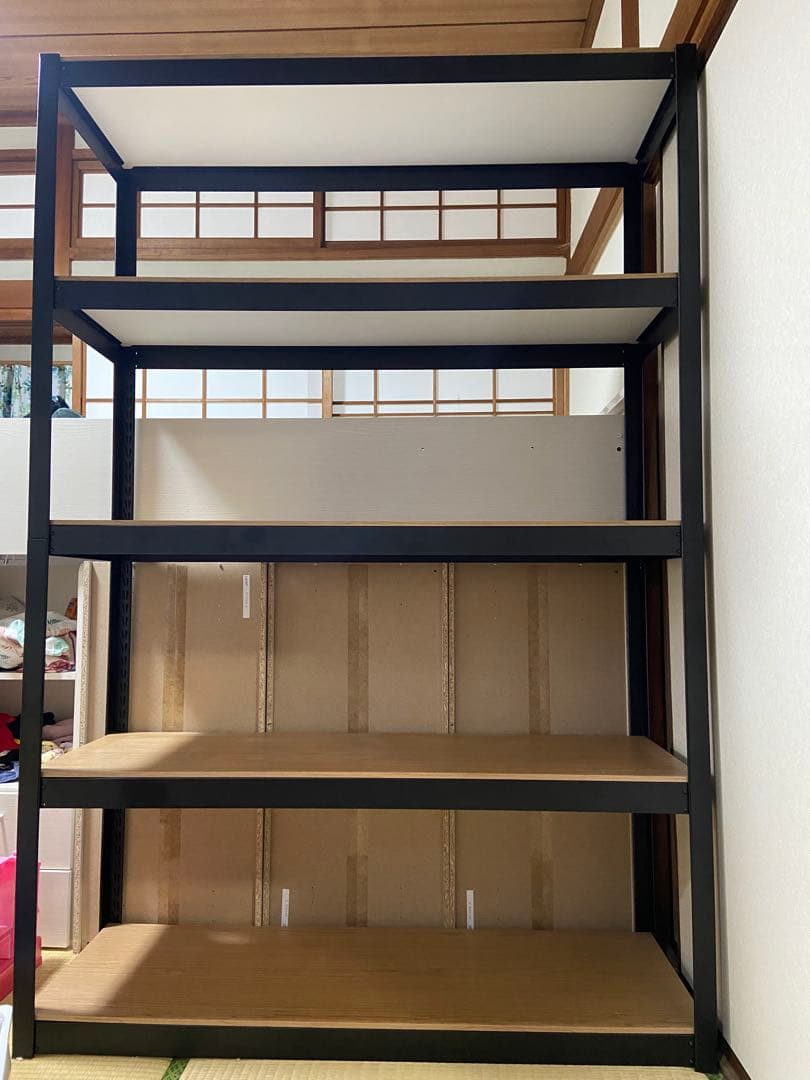 DANT スチールラック 180cm ブラック 4段