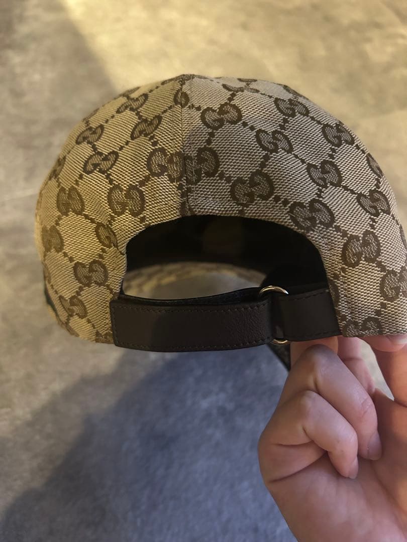 【超美品】グッチキャップ ユニセックス MサイズGUCCIベージュ