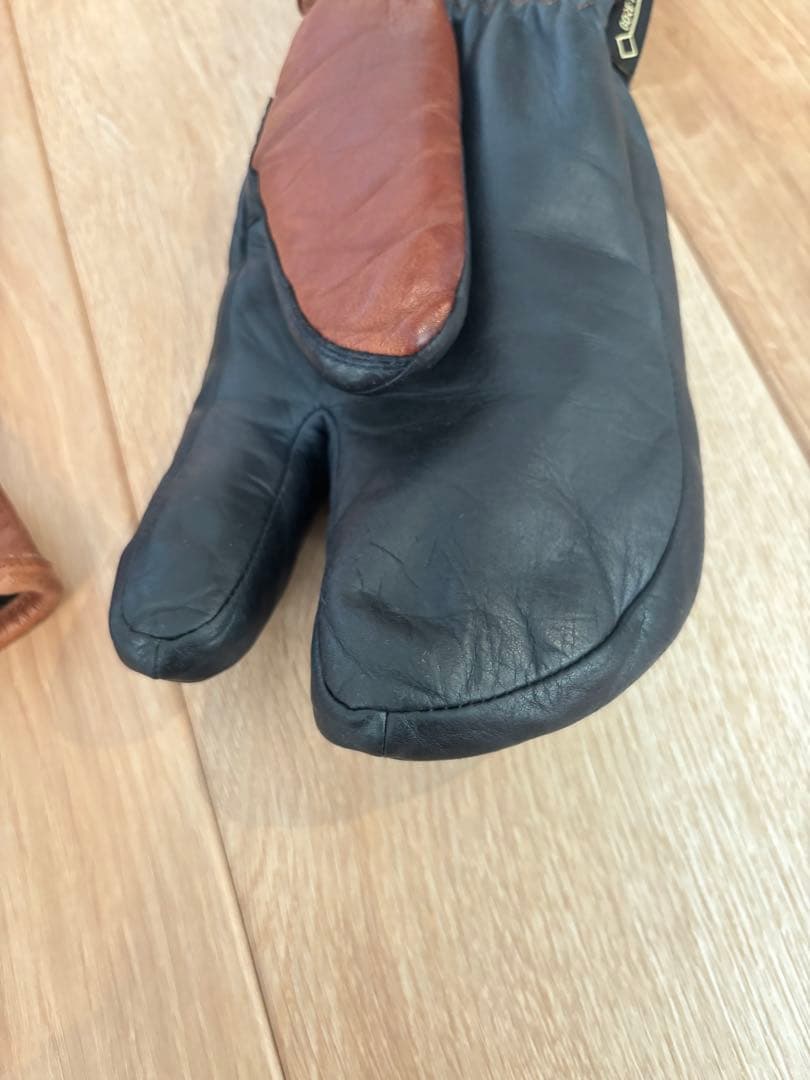 ヘストラ　Hestra ミトングローブ サイズ9 ブラウン/ブラック