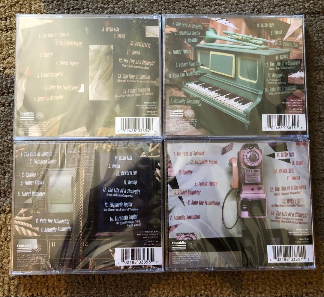 新品 The Life of a Showgirl ボーナストラック4枚セット