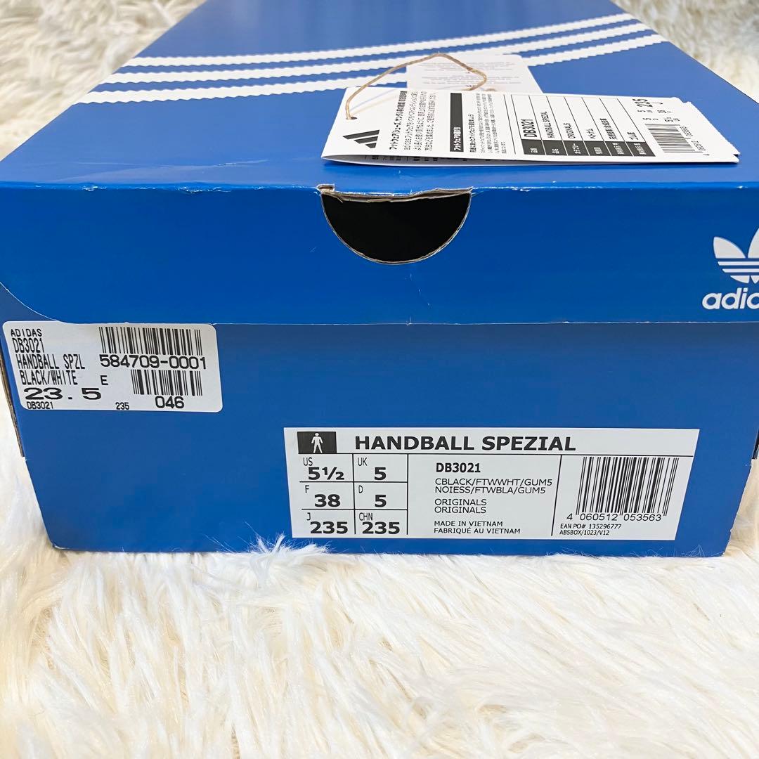 【箱・タグ付き】アディダス ハンドボール スペツィアル ブラック 23.5cm