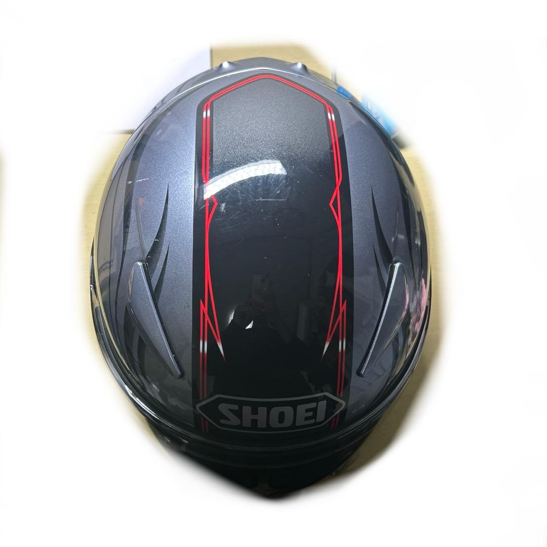 美品　SHOEI フルフェイスヘルメット グレー/ブラック　M 転倒歴なし