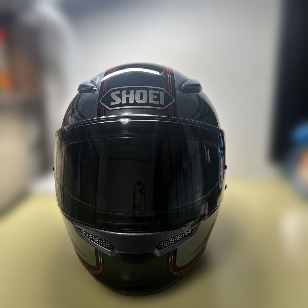 美品　SHOEI フルフェイスヘルメット グレー/ブラック　M 転倒歴なし