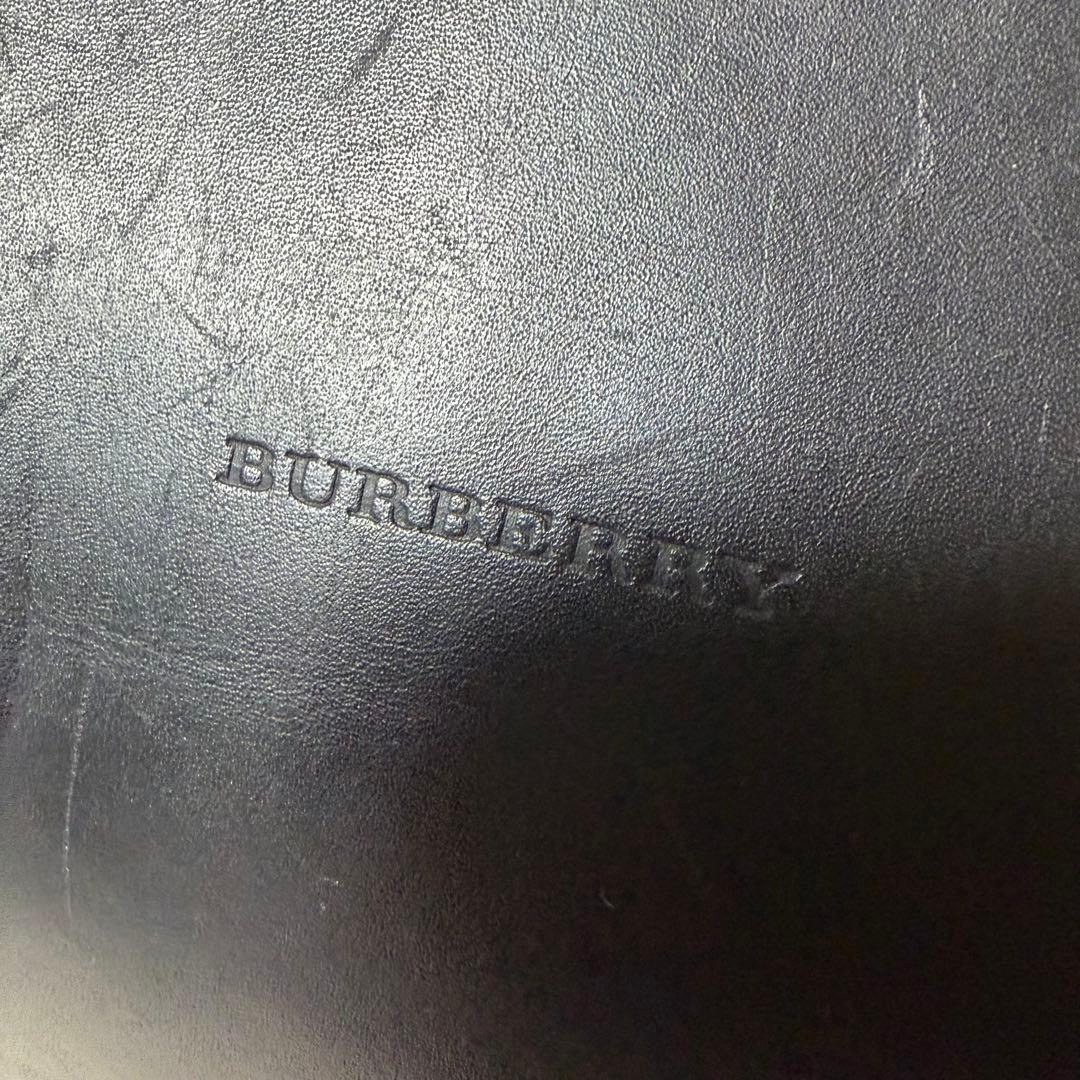 希少✨Burberry ミニボストン オールレザー ノバチェック ブラック